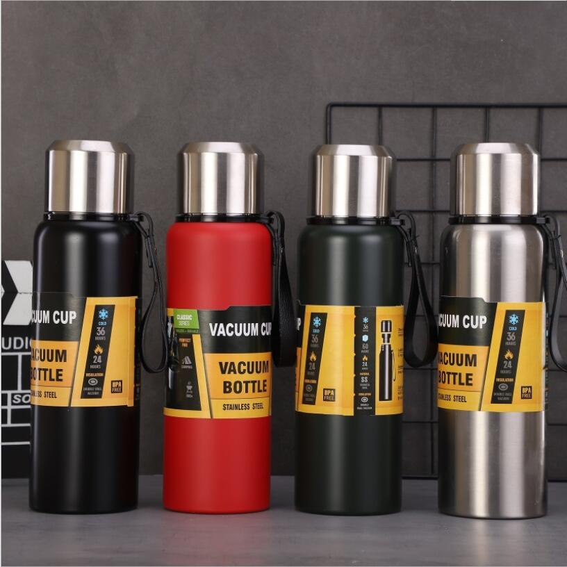 750/1000ML Outdoor Thermos Portable Large Capacity Insulated Cup
